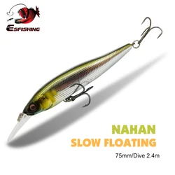 ESFISHING NAHAN Minnow 75mm – Señuelo duro flotante oscilante