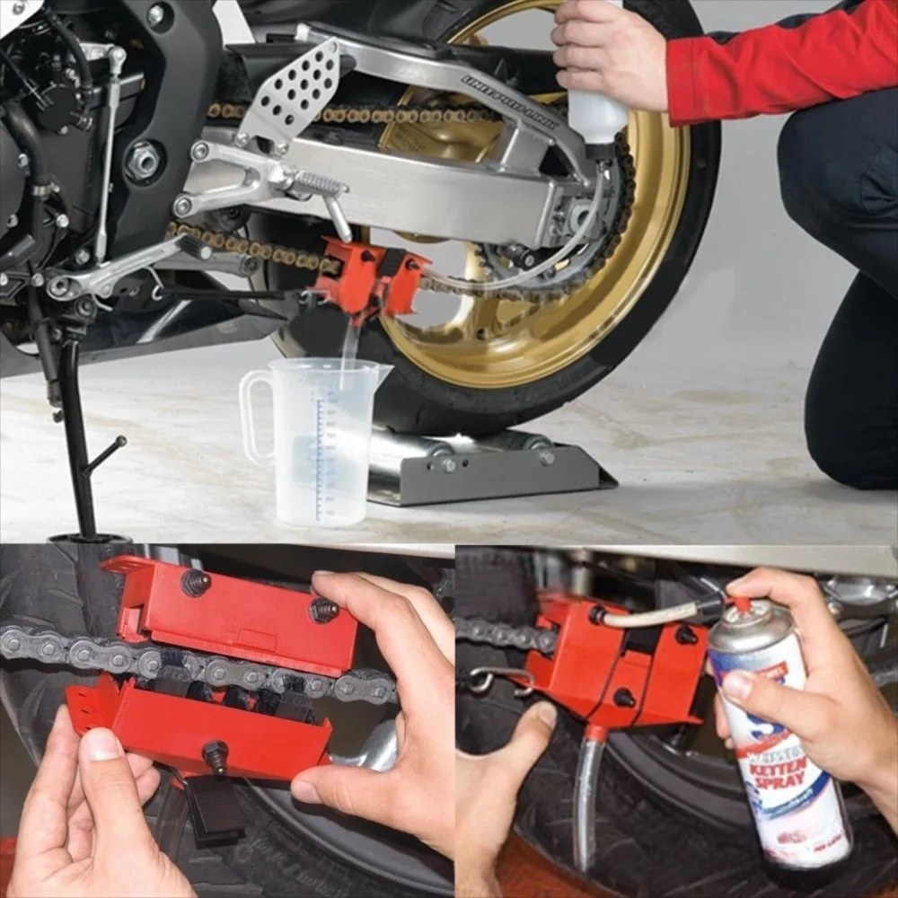 Limpiador de cadena universal portátil con lubricante para bici - imagen 2