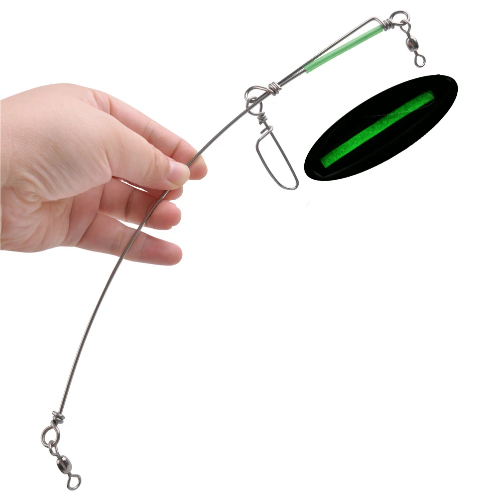 Leader acero inoxidable 5 tramos lumineuxo Surf Fishing