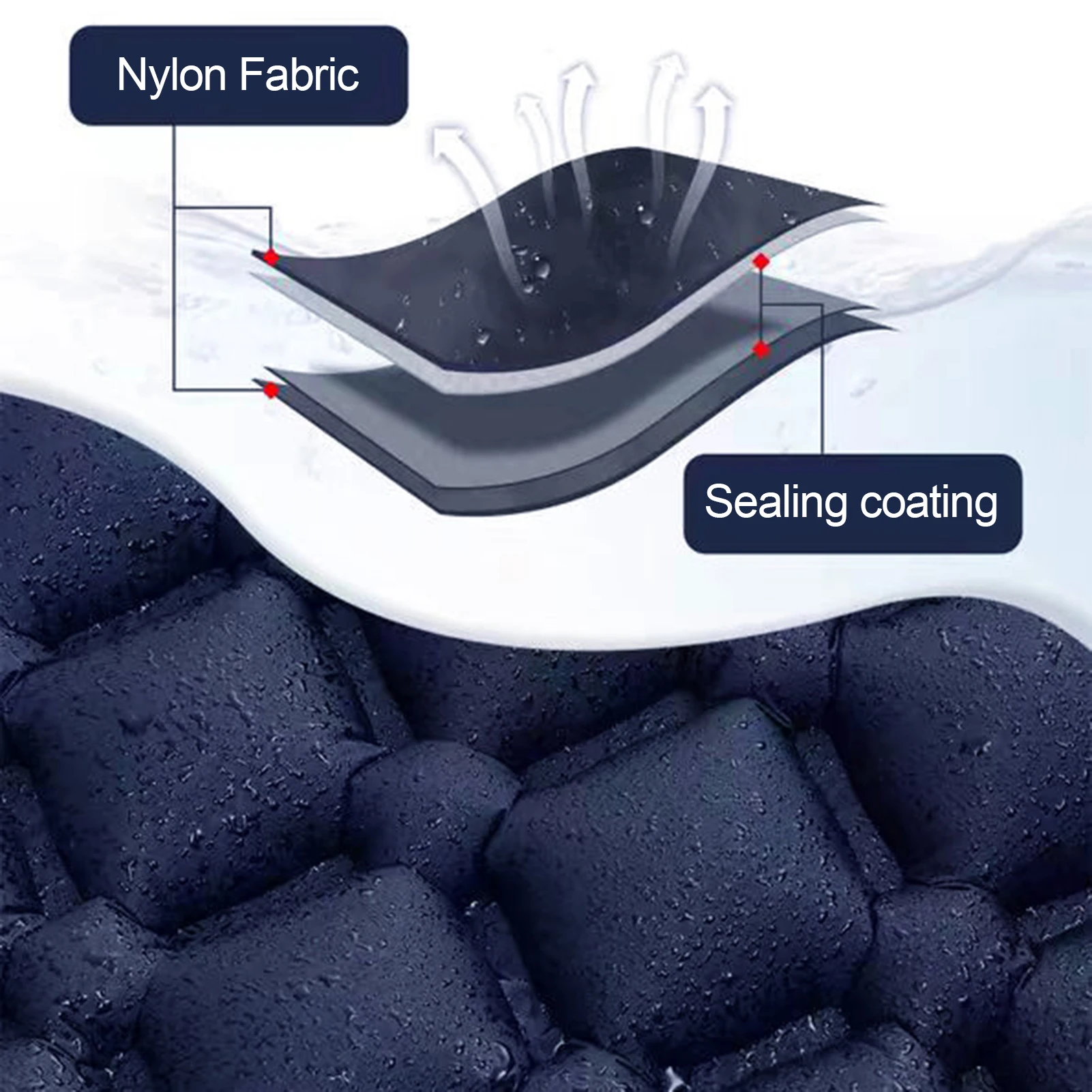 Colchoneta inflable TPU para acampada suave doble, a prueba de humedad - imagen 4