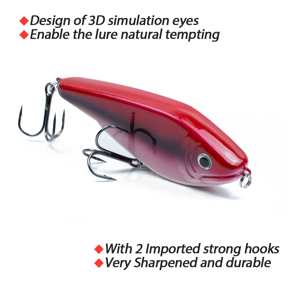 Hanlin Glide Jerkbait 90mm - Señuelo para lucio y lubina de calidad - imagen 5