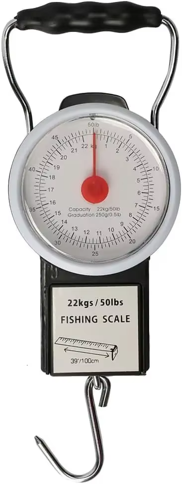 Botones de control y modo de uso de la báscula de pesca Goture