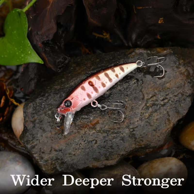 TSURINOYA Intruder 51S Minnow hundimiento señuelo duro para trucha - imagen 2
