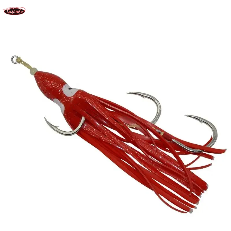 Anzuelo jigging TAKEDO JY52 de plástico blando para pulpo