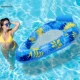 Cama flotante inflable hamaca acuática con respaldo para adultos - imagen 2