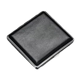 Caja metálica negra doble capa para señuelos de pesca