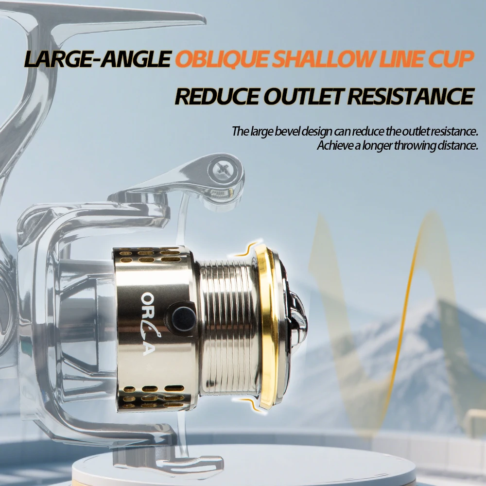 Carrete giratorio ultraligero FISHINGFANS S1 para agua salada - imagen 5