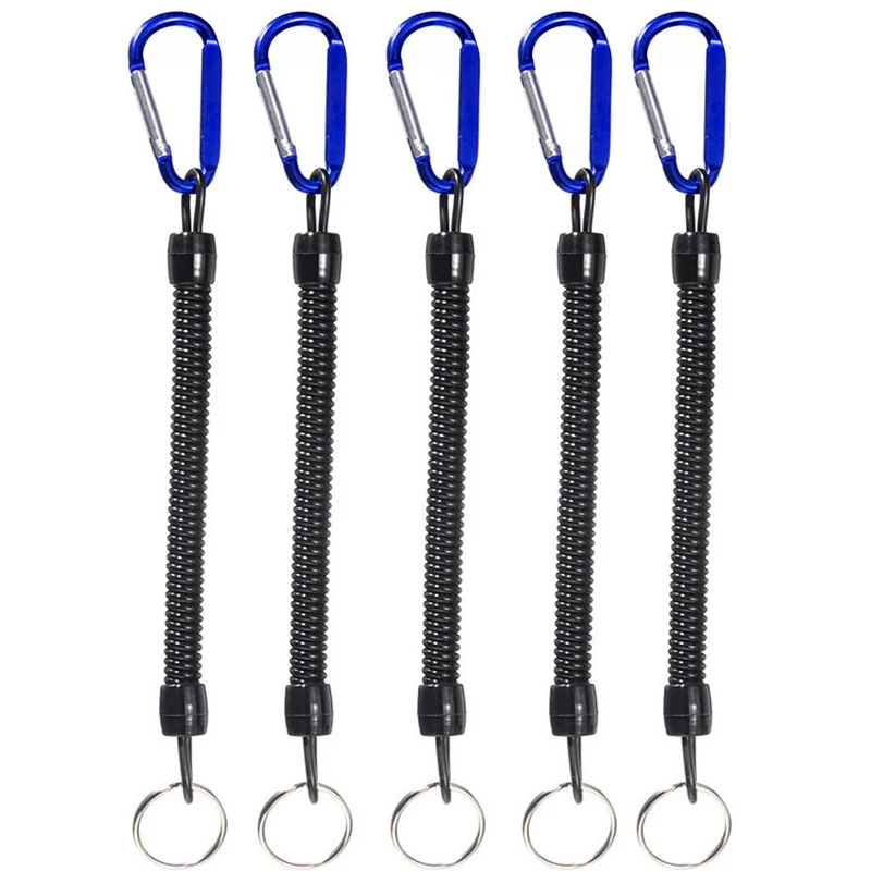 Cordón de pesca con mosquetón FANGBLUE en reposo
