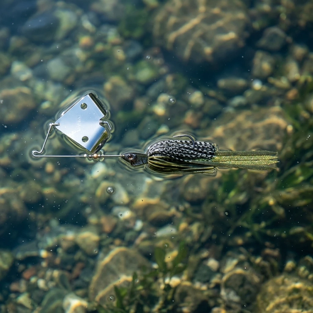 Spinnerbait serpiente realista compuesto para pesca en agua dulce - imagen 4