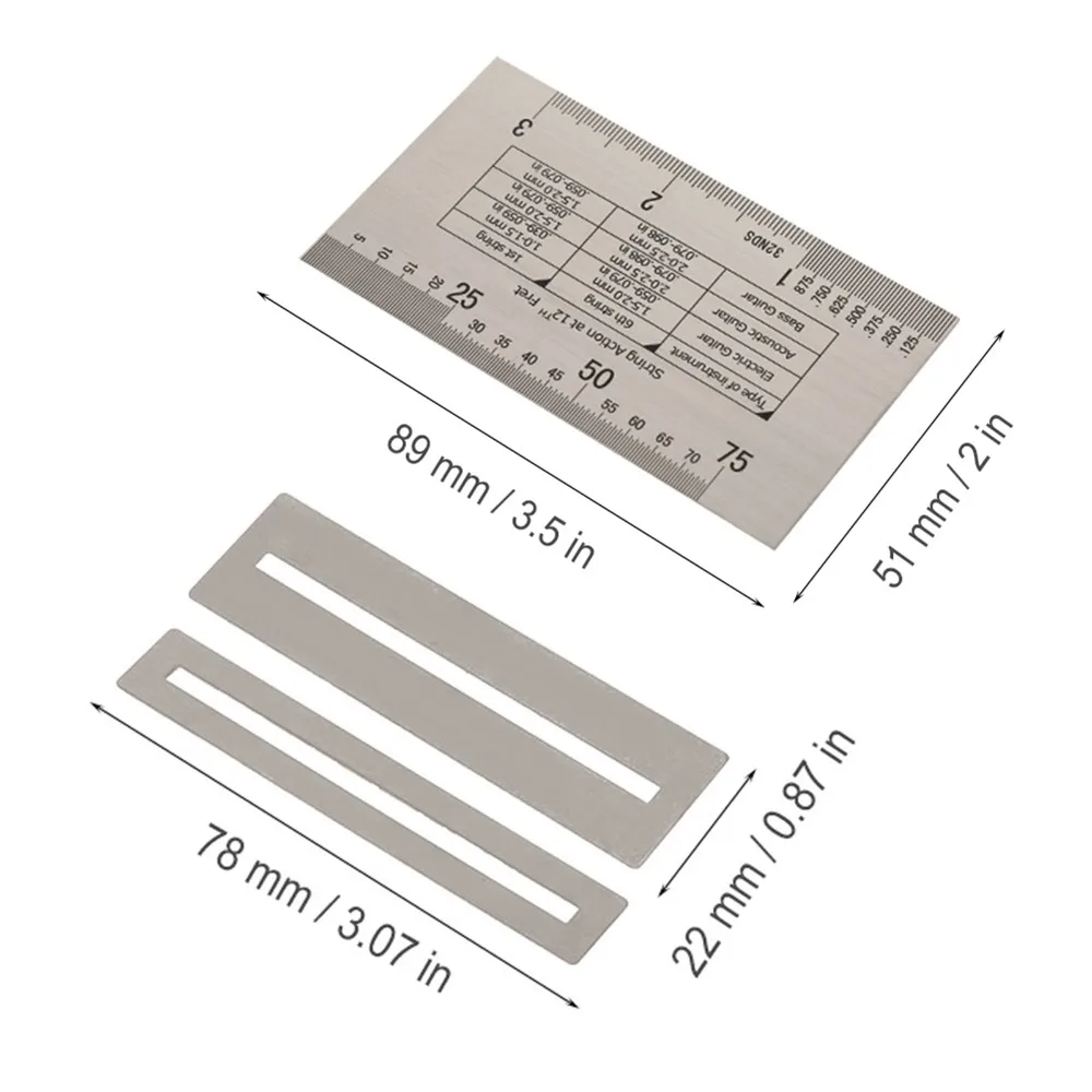 Medidor de calibración y protectores de trastes