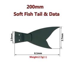 Cola repuesto articulada 200mm Gaint – silicona japonesa