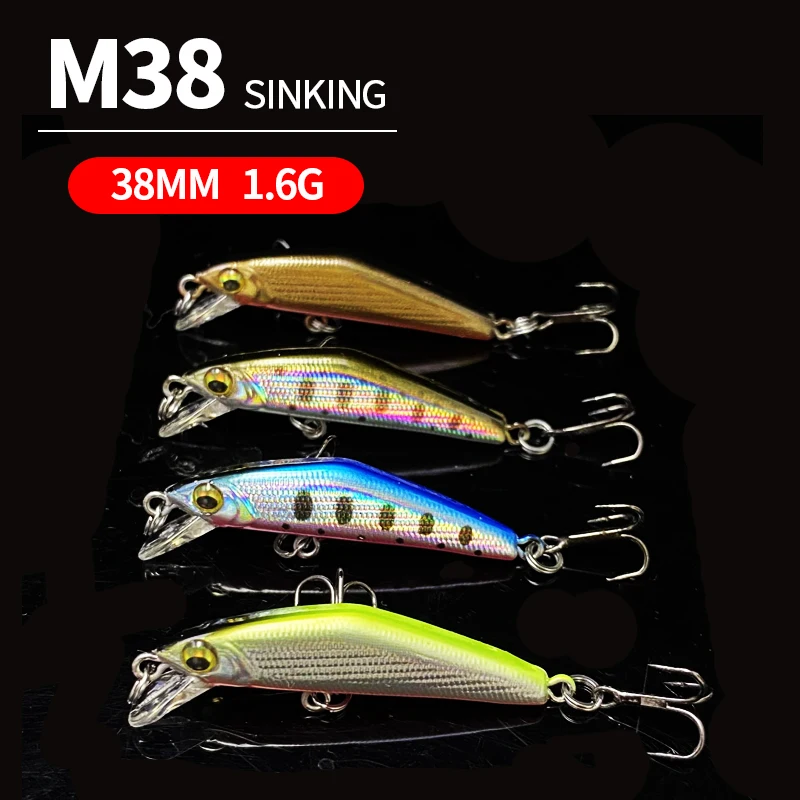 Mini señuelos wobbler para trucha: hundidores jerkbait swimbait - imagen 2