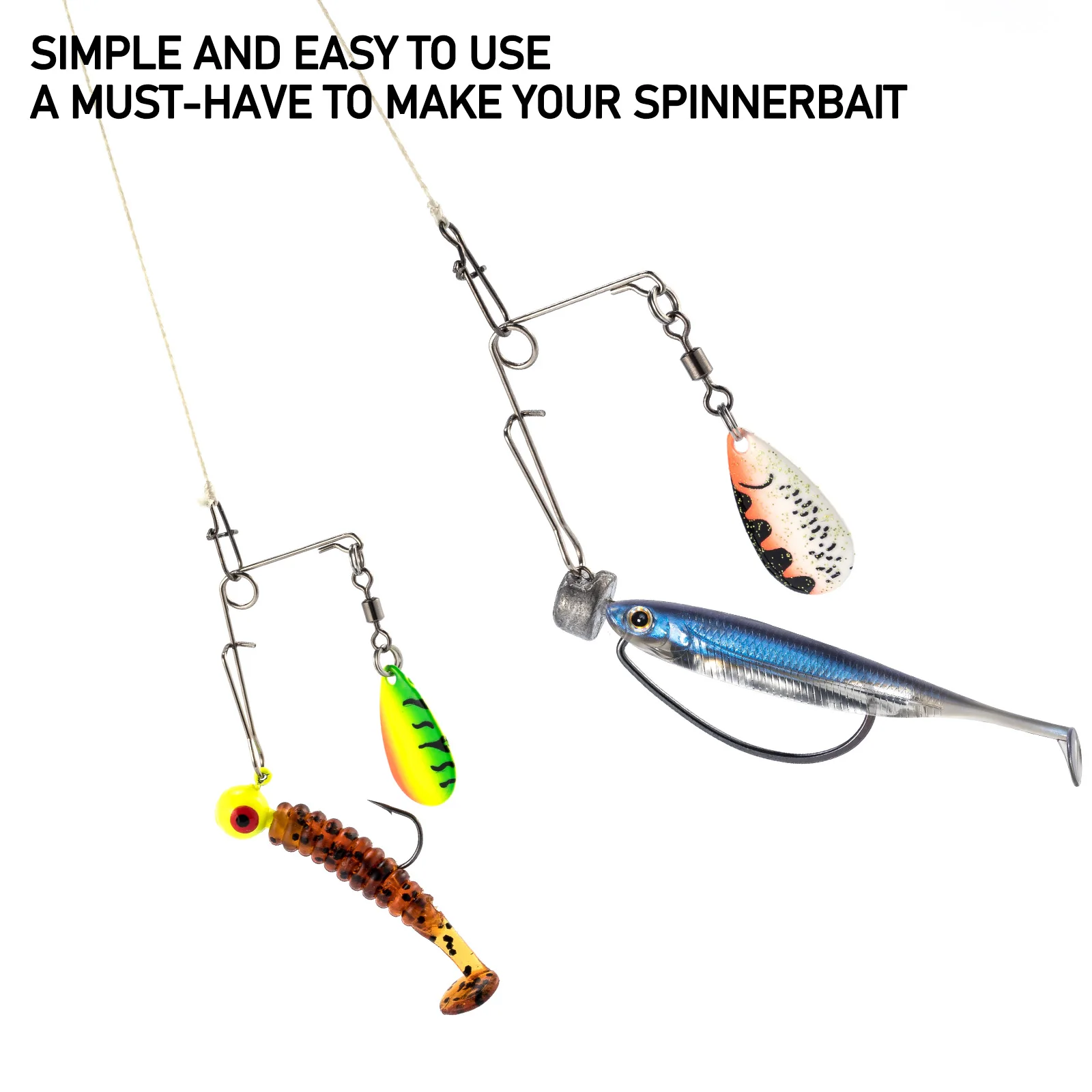 Buzzbait Colorado con arnés Walleye - Para lubina, trucha y crappie - imagen 3