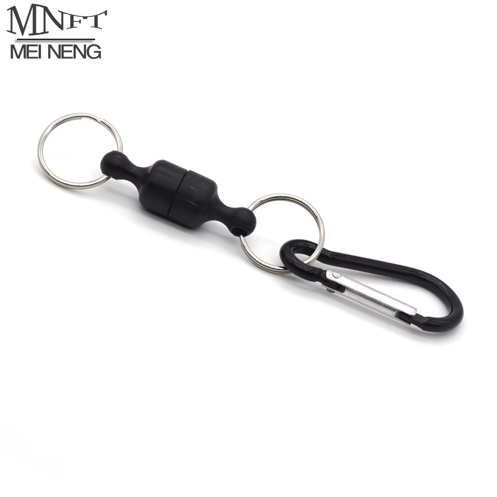 MNFT Hebilla magnética y mosquetón de aluminio para pesca con mosca