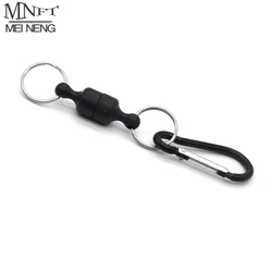 MNFT Hebilla magnética y mosquetón de aluminio para pesca con mosca