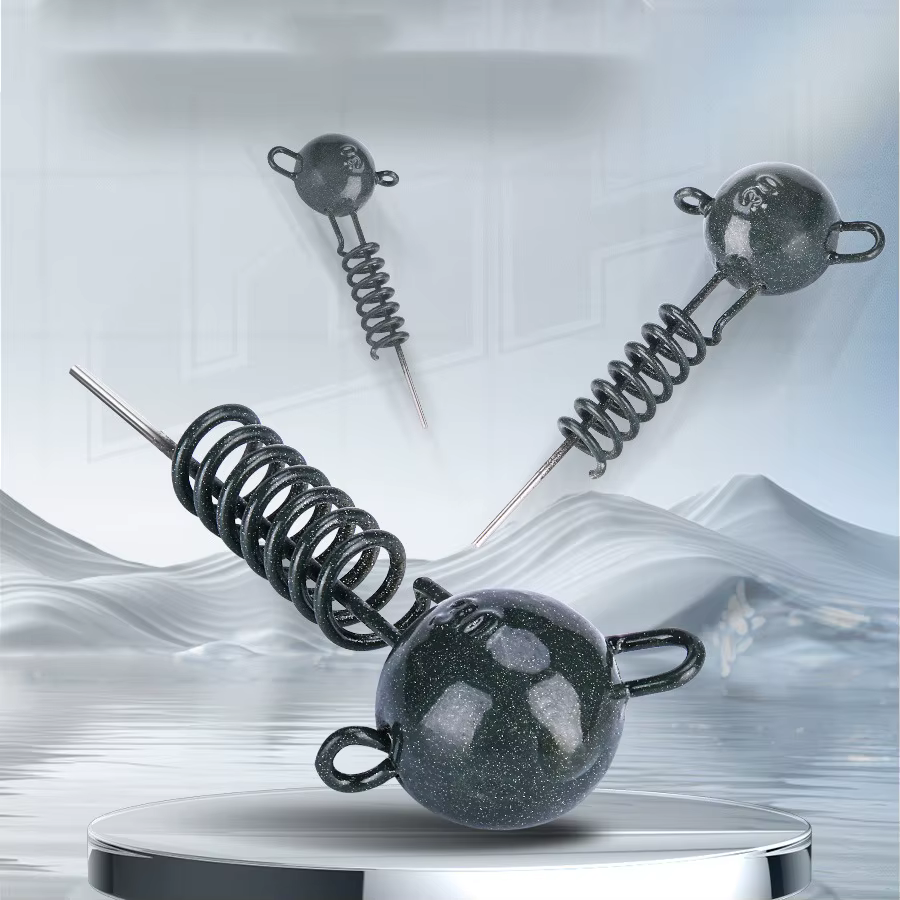 Plomo con tornillo para aparejos de pesca - resorte para colgar - imagen 3