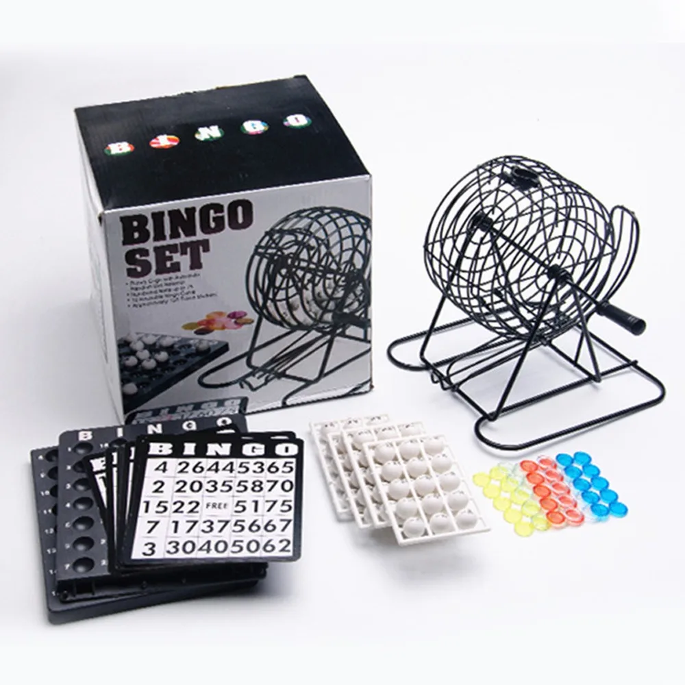 Máquina de bingo portátil con manivela y lotería de sorteo - imagen 2