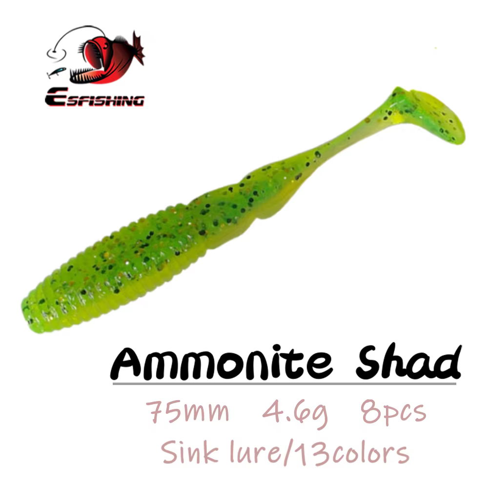 ESFISHING Cebo Silicona Amonita para Lucio y Lubina - imagen 2