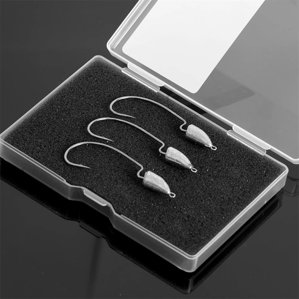 Bullhead Jig Head lastrado con vástago – Lubina y trucha, vinilo - imagen 3