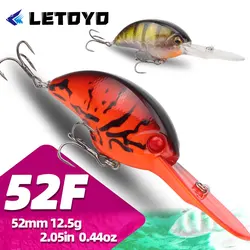 Crankbait Flotante LETOYO 52mm – Señuelo para Lubina y Lucio