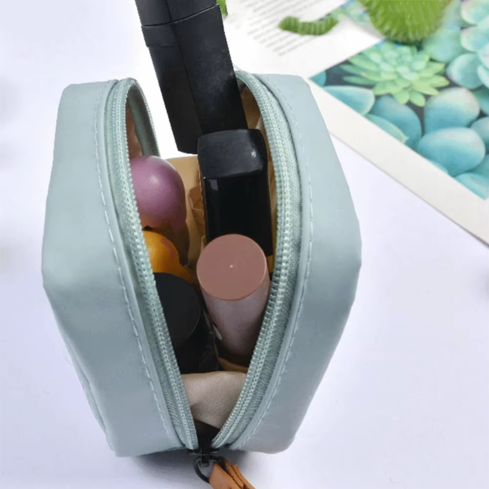 Monedero de Algodón Portátil con Cremallera – Bolsa Compacta para Monedas - imagen 3