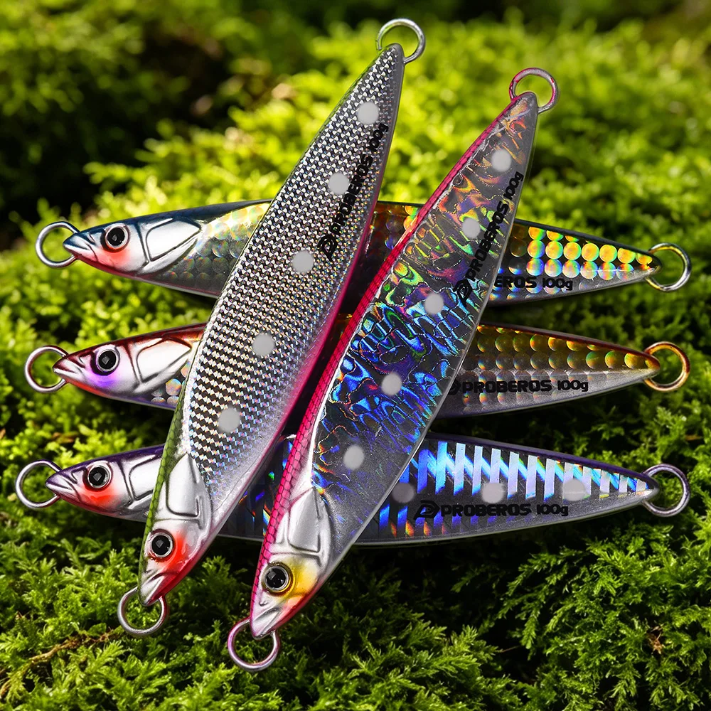 Proberos Señuelo jigging luminoso 3D para lubina en agua salada - imagen 2