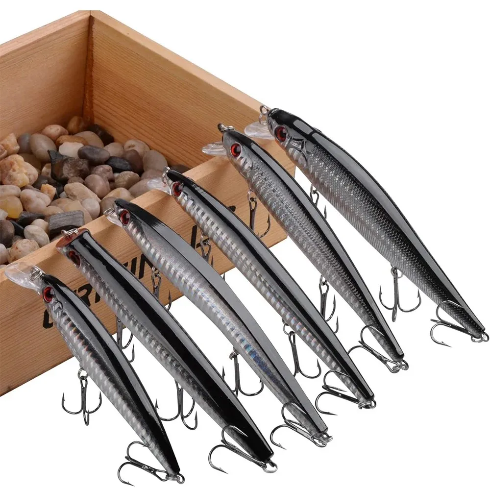 Señuelos Hard Minnow Lubina 6 uds - imagen 5