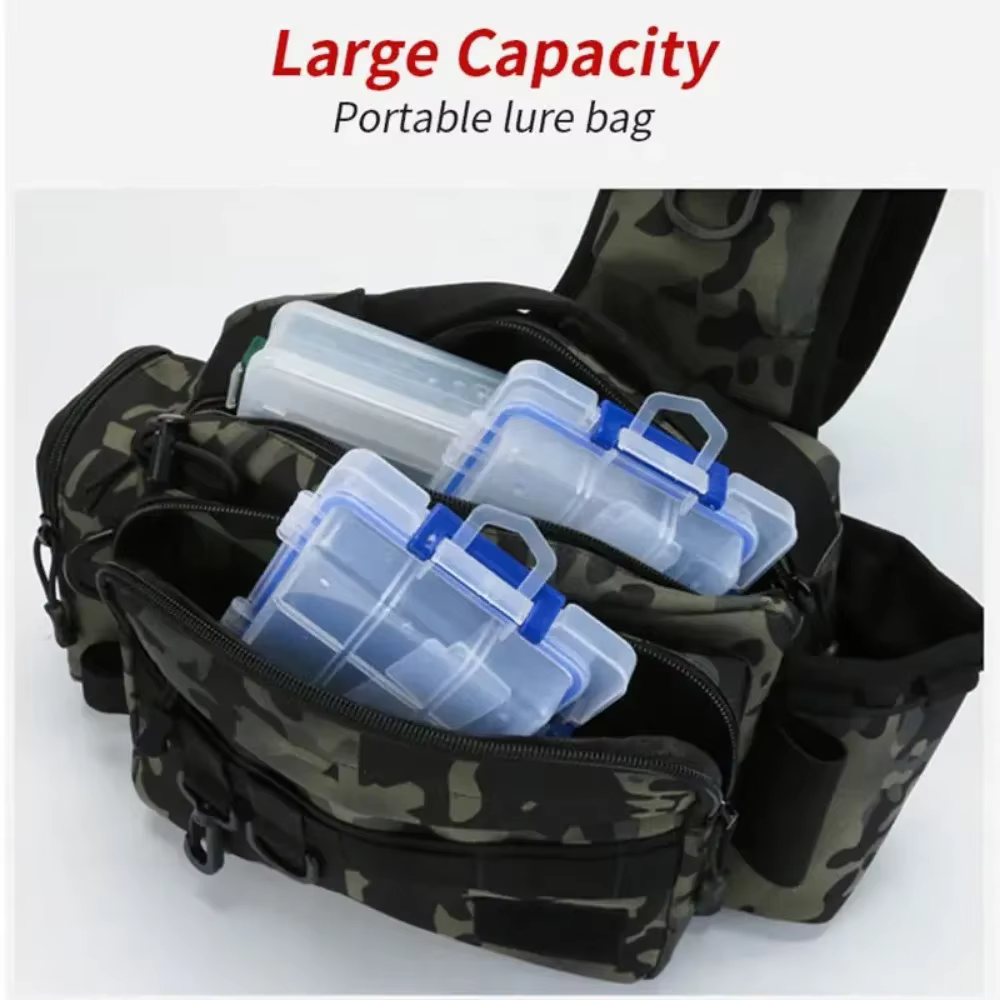 Bolsa de pesca 2 en 1 – Bandolera y riñonera para señuelos - imagen 5