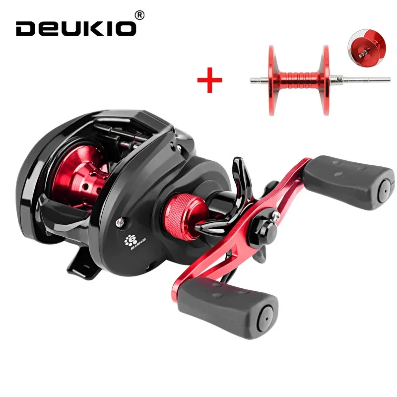 Carrete Baitcasting DEUKIO para agua salada con bobina profunda - imagen 3