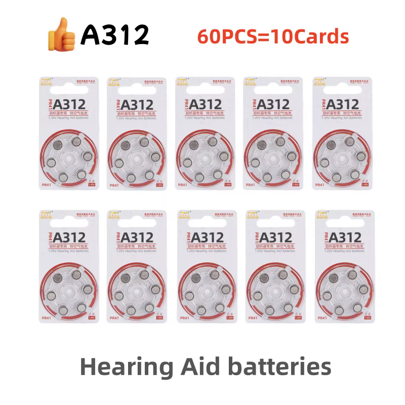 Baterías recargables 312 para audífonos de aire zinc - imagen 5