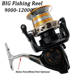 Carrete de pesca giratorio 9000-12000 - arrastre 30 kg agua salada
