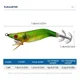 ShareShark Señuelo de camarón de madera noctilucente – para calamar - imagen 4