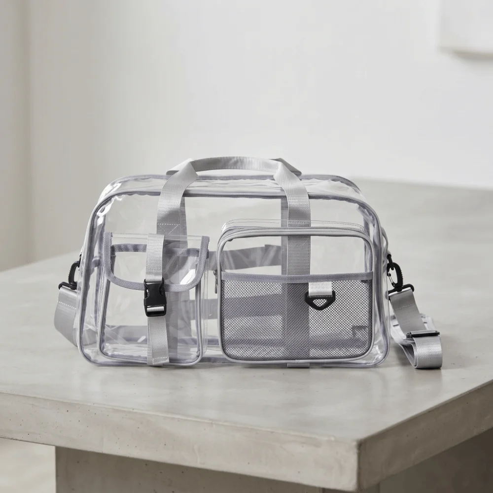 Bolsa de viaje con compartimento transparente