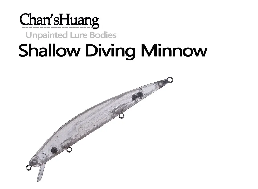 Señuelo minnow blanco sin pintar de 12 cm