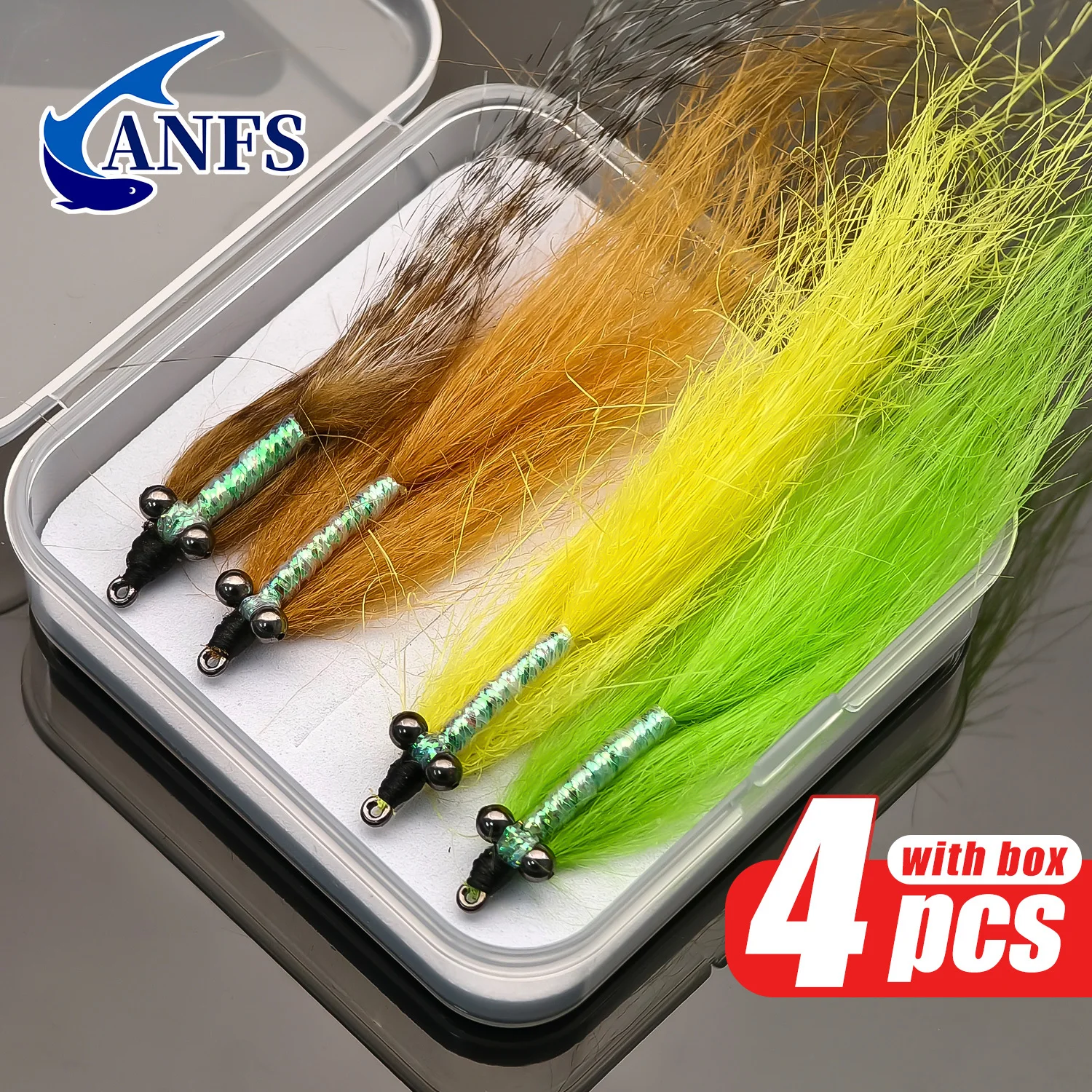 ANFS Crazy Charlie Flies moscas artificiales a mano con anzuelos - imagen 2
