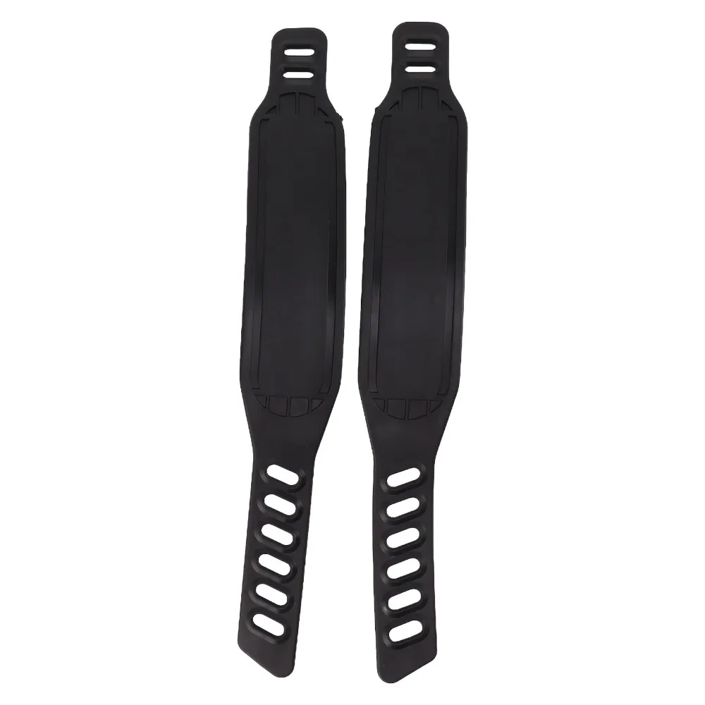 Correas ajustables para pedales de bici estática negras - imagen 4