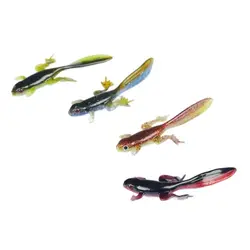 Señuelos blandos girino bicolor 3,8 g para vinilo