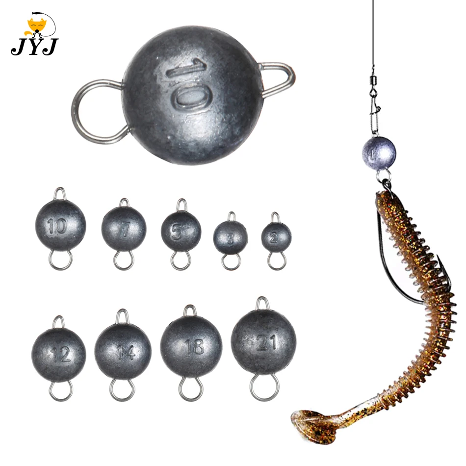 Jig de bala con peso giratorio y bola redonda – pesca profunda