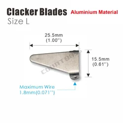 Clacker CountBass para señuelos Buzz - Cuchillas aluminio