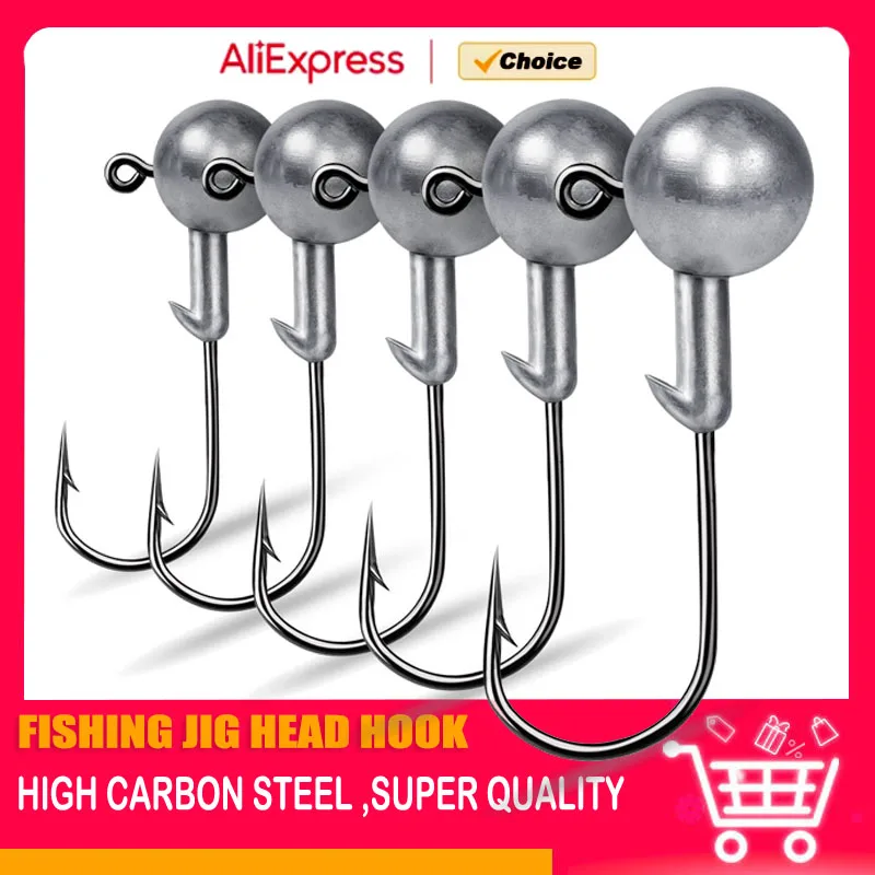 Jig Head con púas para vinilo – anzuelo vástago largo - imagen 5