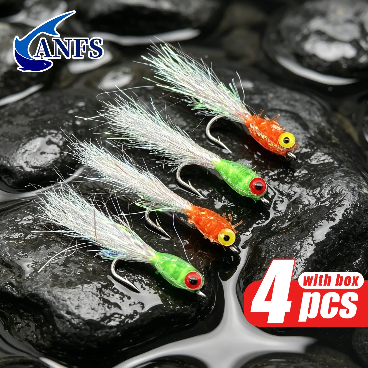 ANFS Moscas artificiales tipo Minnow para pesca en agua salada y dulce - imagen 2