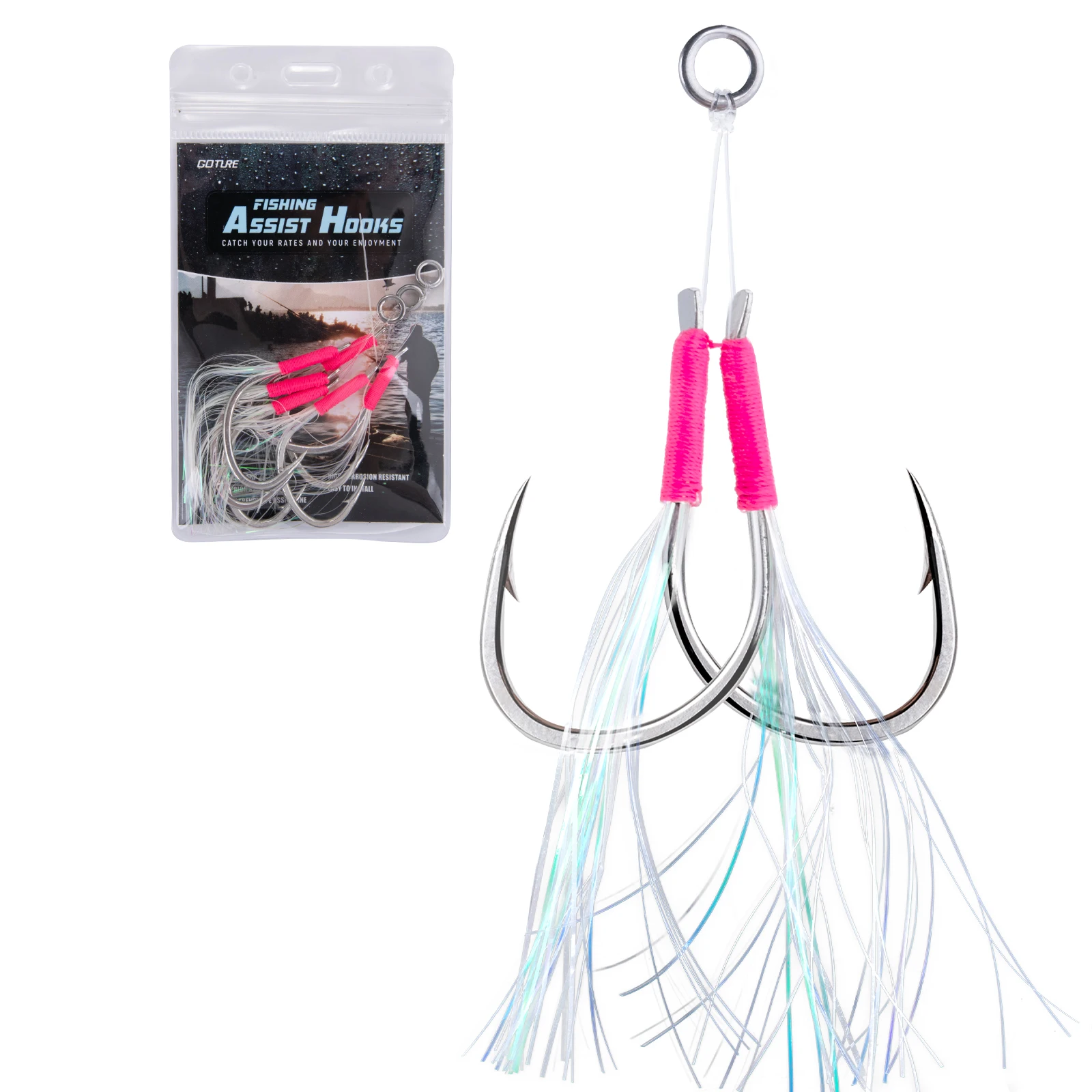 Anzuelos Goture lentejuelas brillantes para jigging lento agua salada