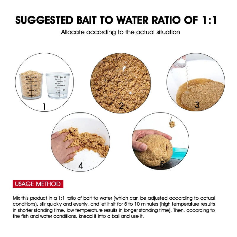 Cebo en polvo y masa Tianyuan para pesca en lago y estanque - imagen 4