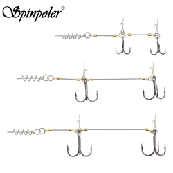 Spinpoler Stinger Rig Shad Belly – Anzuelos dobles para lucio