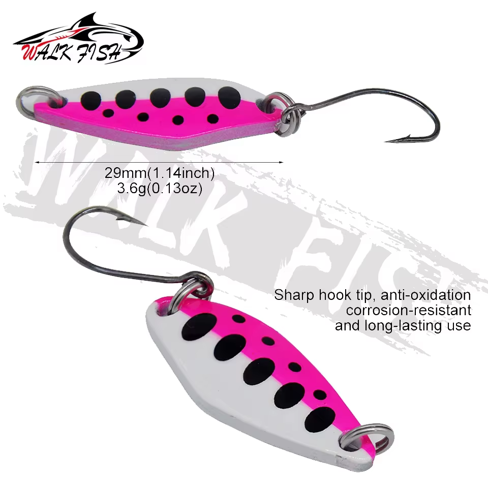 Walk Fish Cuchara Señuelo metálico cobrizo para trucha y perca - imagen 5