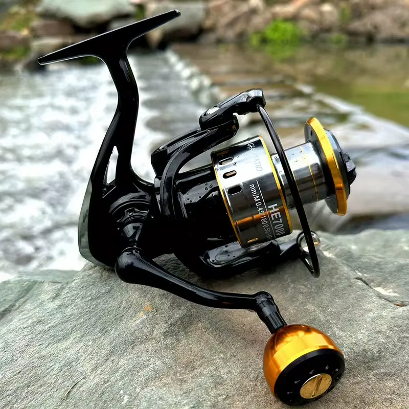 Carrete Spinning Rooblinos HE – Ultraligero metálico, freno potente mar y río