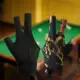 Guantes de billar antideslizantes mano izquierda de medio dedo