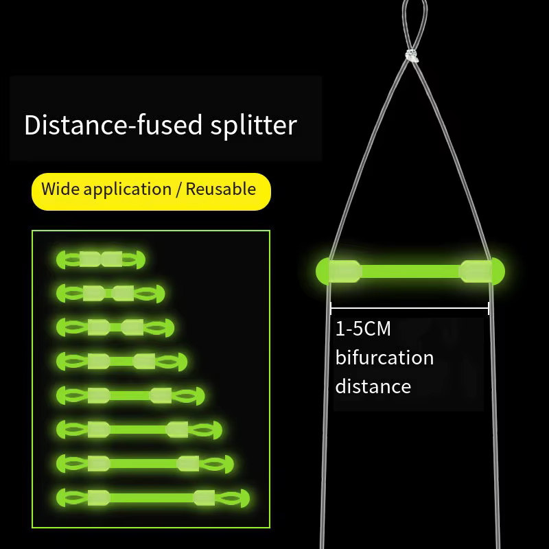 Gancho doble separable con divisor de distancia para pesca deportiva - imagen 5