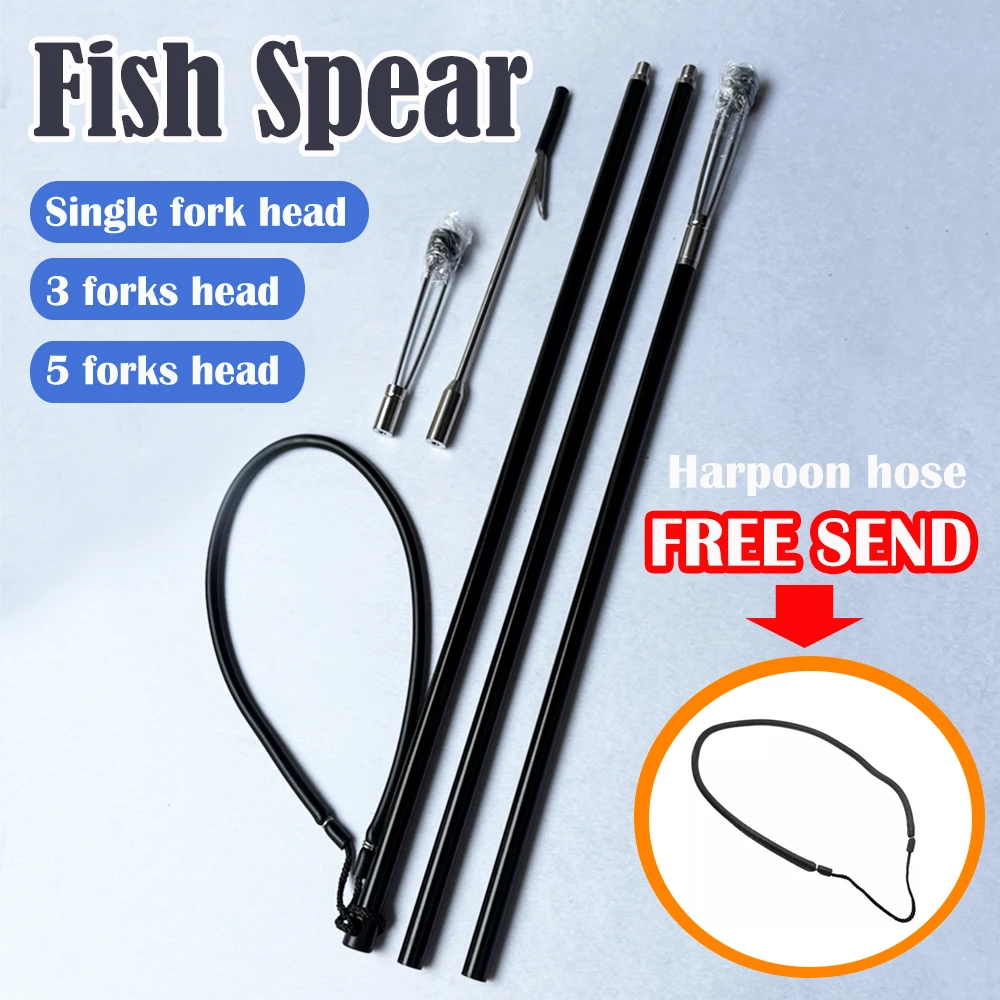 Arpón de pesca telescópico portátil de aleación de aluminio - imagen 4