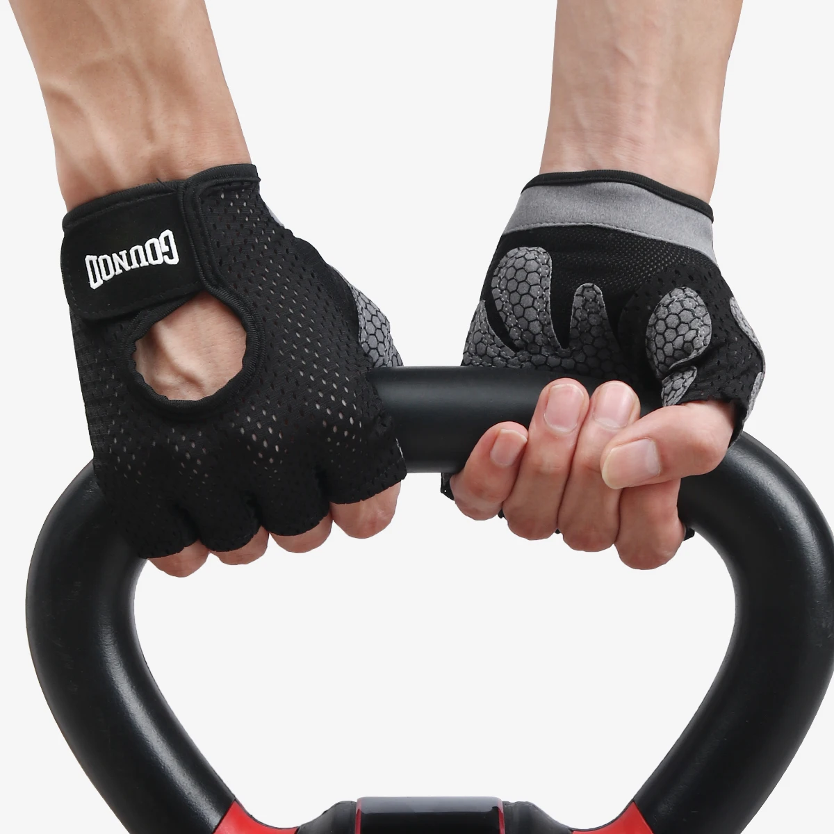 Guantes de pesca antideslizantes transpirables medios dedos para verano - imagen 2